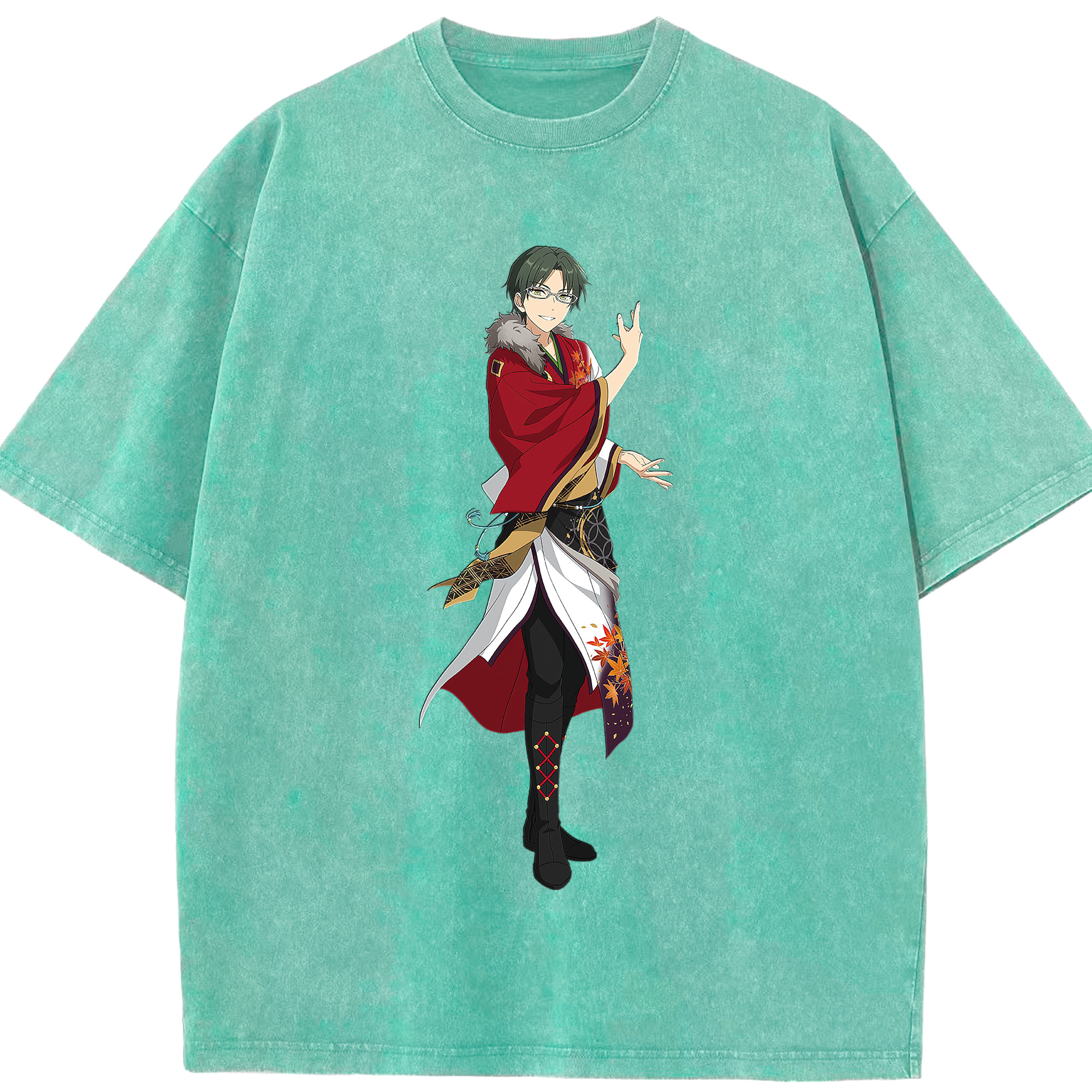 （画像用） あんさんぶるスターズ! Ensemble Stars 綿100% ヴィンテージ風 半袖Tシャツ（フロントプリント）